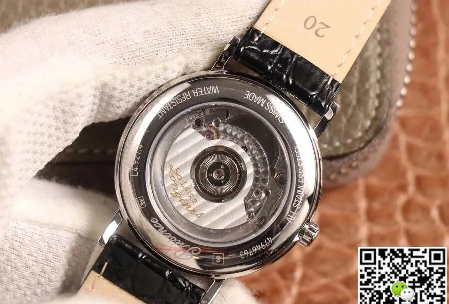 Longines Presence L4.790.4.12.2 KY factory 1:1 Best Edition Replica Watch Stainless Steel Bezel